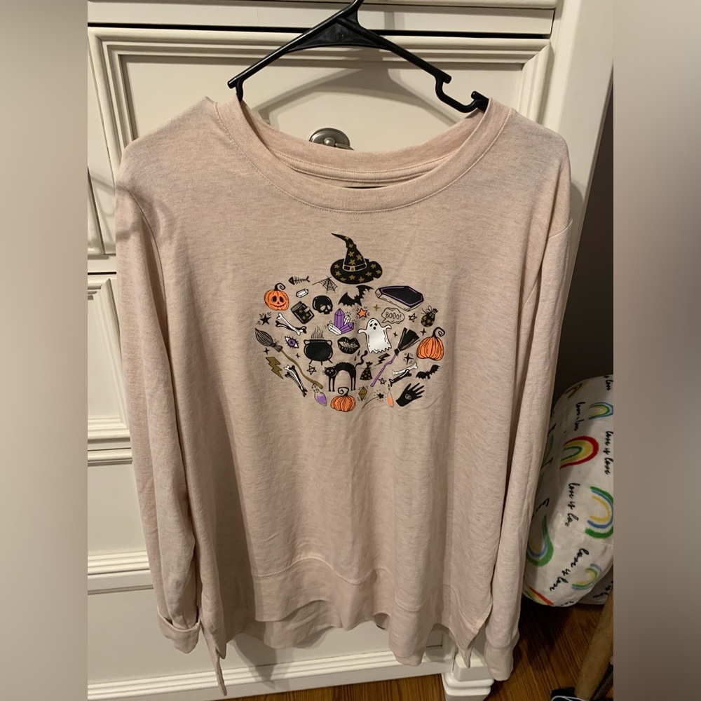 Plus size Halloween lightweight sweatshirt